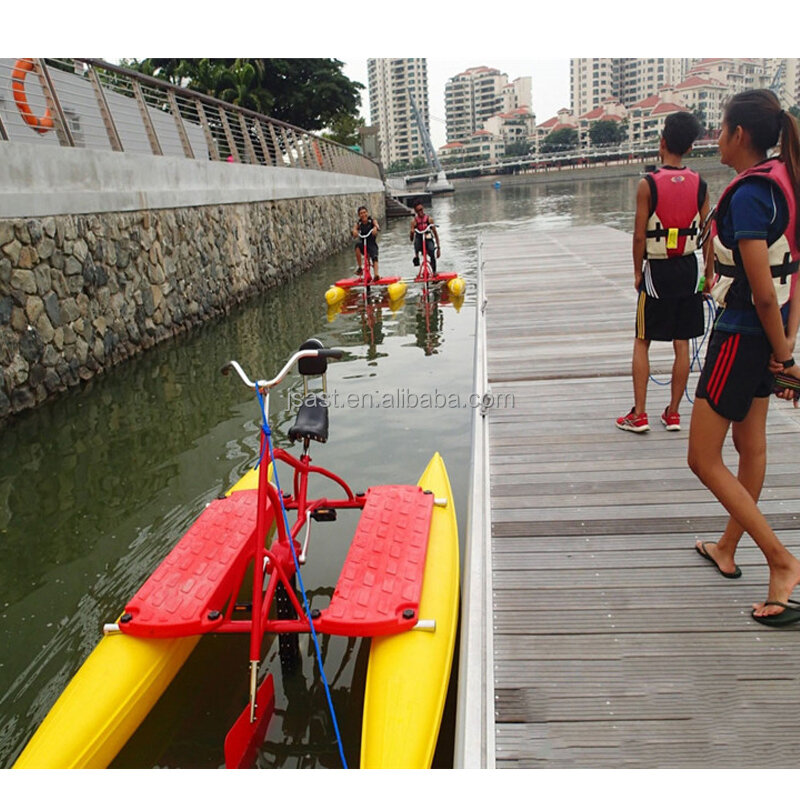 Pedal boat bike way new design for youth water fitness centre amuse and leisure Personal car travel outdoor river