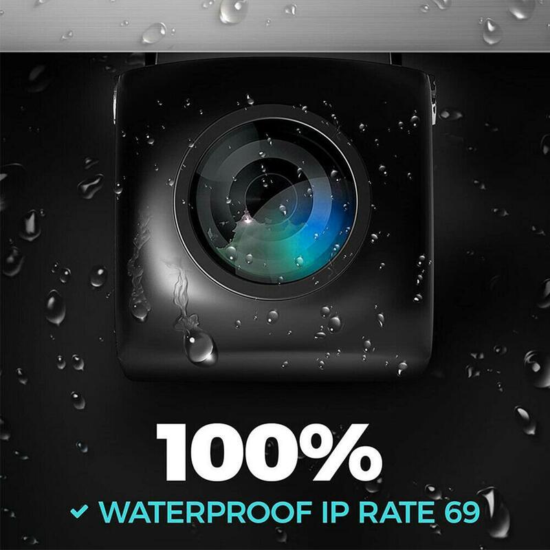 Kamera samochodowa lustrzanym odbiciem 4 pin 1080P HD wodoodporna szerokokątna kamera cofania pełnoekranowa kamera strumieniowa Dashcam