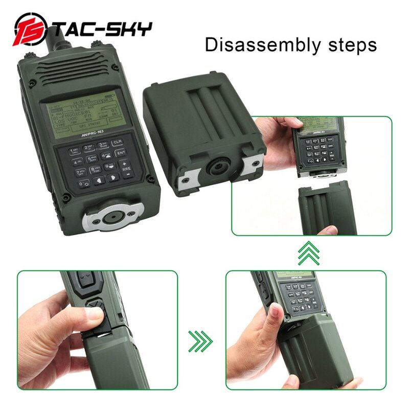 TAC-SKY adattatore per cuffie tattiche per Baofeng UV5R Walkie Talkie PRC-163 Harris Radio Dummy VirtualBox PRC 163 nessuna funzione
