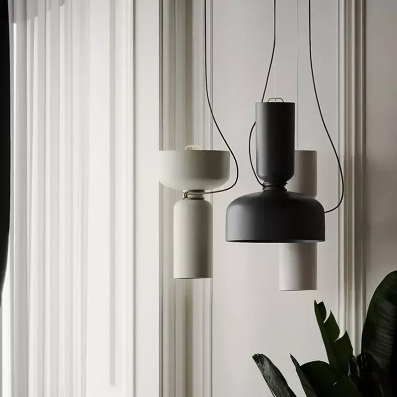 Lámpara colgante de hierro forjado de Diseño Danés, lámpara de suspensión de arte creativo para restaurante, Bar, cafetería y cocina