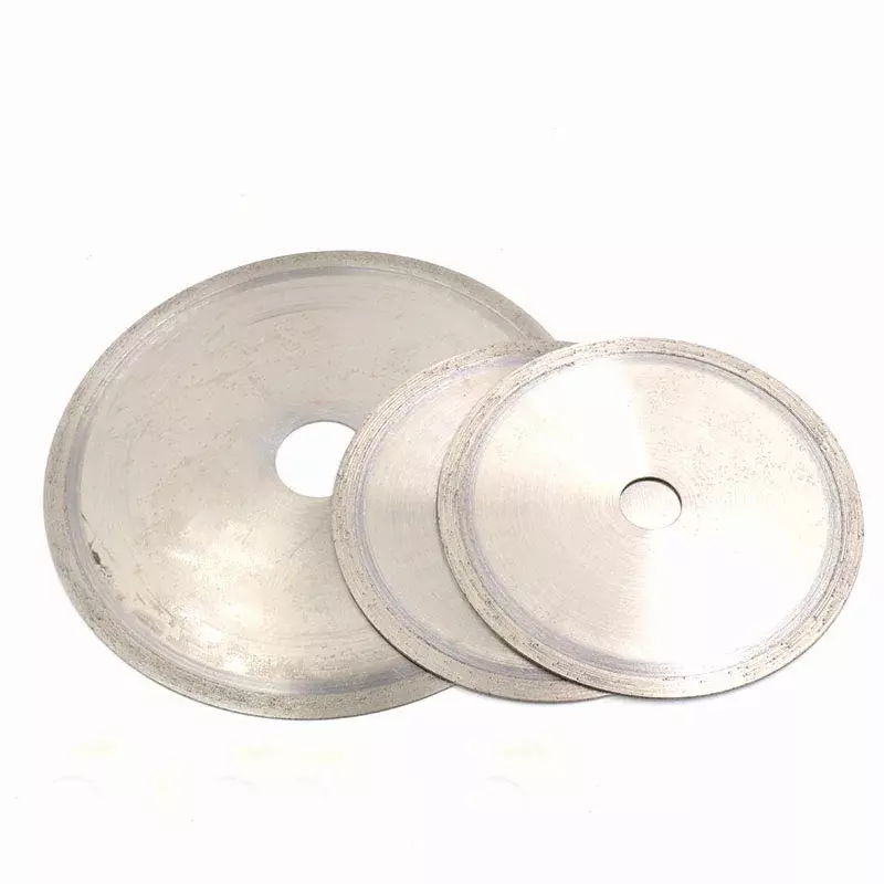 Ultra cienkie ostrze diamentowa piła tarczowa o średnicy 100-300mm do cięcia otwór wewnętrzny tarcza do szkła agatowego kamień szlachetny szczelina THK 0.5 0.8 1mm
