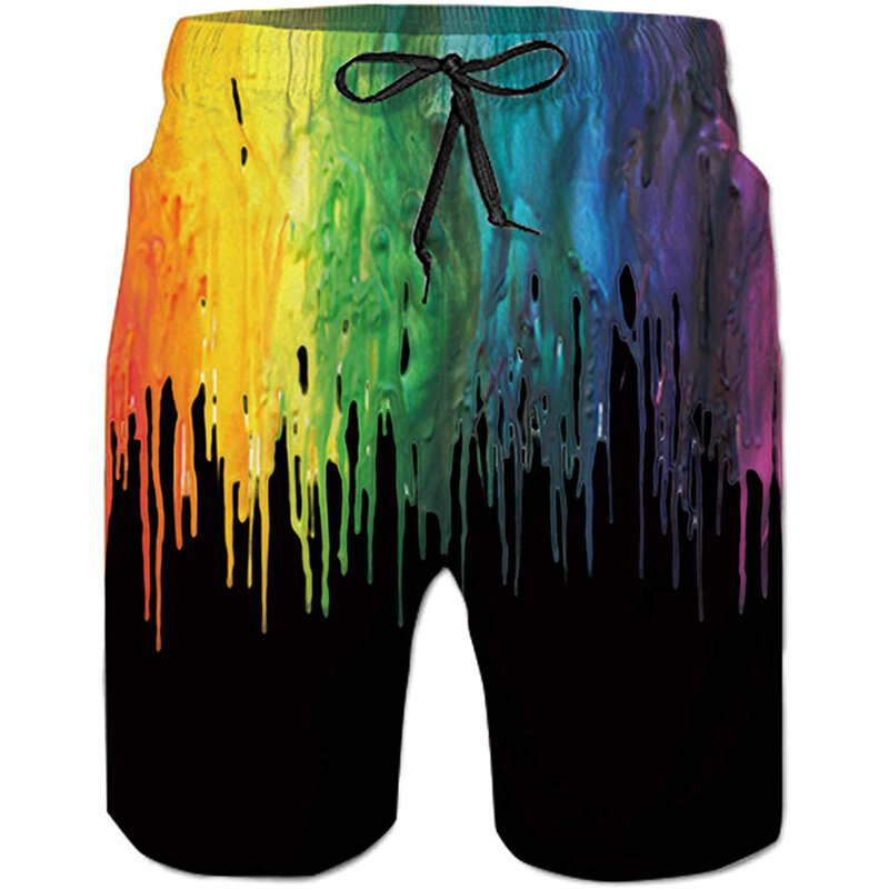 Pantalones cortos de playa para hombre, bañador Tropical informal, Bañador con estampado 3D, ropa fresca de hielo, 2023