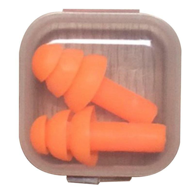 Soft Silicone Earplugs Waterproof Swimming Ear Plugs Reusable Noise Reduction Sleeping Ear Plugs Hearing Protector With box