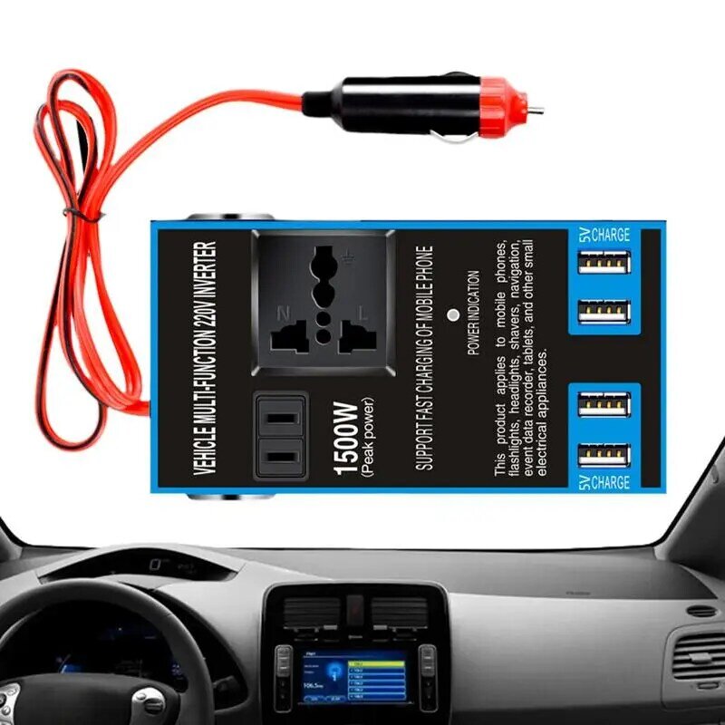 Auto Stekker Adapter Opladen Universeel Stopcontact Power Adapter Omvormer Reisoplaadbenodigdheden Voor Mobiele Stekker Converter