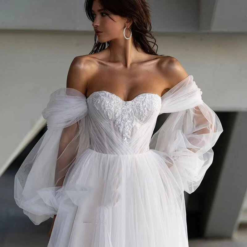 MK1497-Lekka suknia ślubna elegancka sukienka recepcyjna
