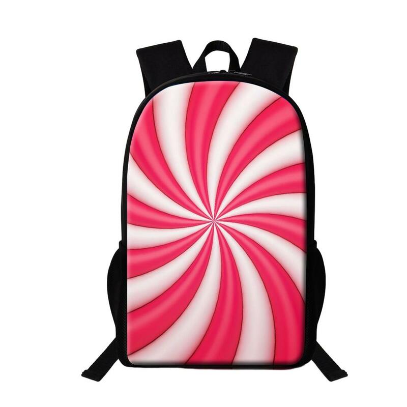 Marshmallow Print mochilas escolares para crianças, linda mochila de doces para meninas, mochila multifuncional para criança, capacidade de 16 Polegada