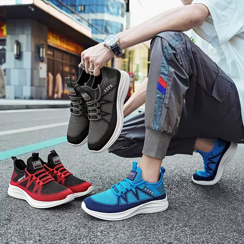 Plus Size Men's Shoes Skateboard Tenis Leisure Sports Running Tide Shoes Breathable Lightweight Running Shoes Skateboard