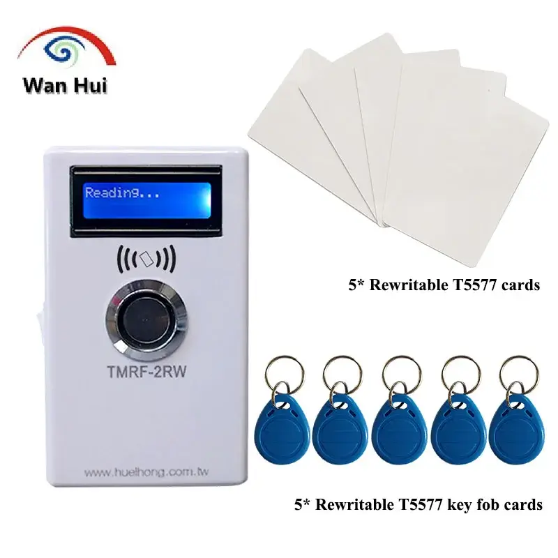 RFID 125KHz Duplicator TMRF-2RW IButton DS1990A Lập Trình Viên Máy Photocopy Bút Ghi Âm Đầu Đọc Thẻ RFID Nhà Văn Với T5577 Thẻ