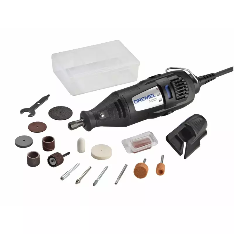 Dremel 200-1/15 Two Speed Rotary Tool Kit - Hobby Drill, Woodworking Carving Tool, Glass Etcher | USA | NEW