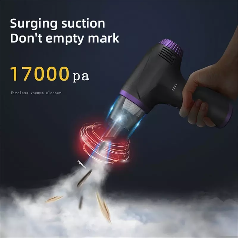 78000RPM Wireless Air Duster 2 In 1 Vacuum Cleaner Handheld Dust Blower Compressed Air Blowing Gun For PC Camera Home Cleaning