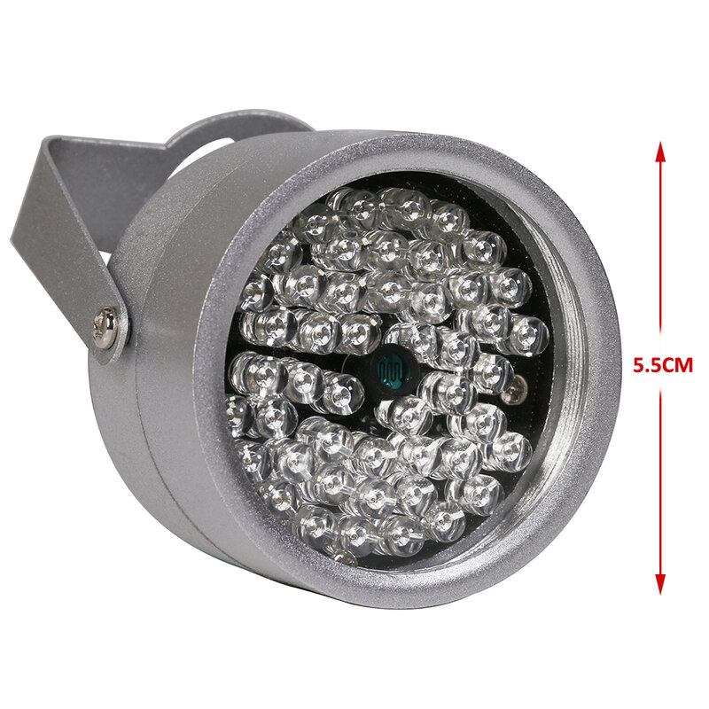 ESCAM-مصباح led CCTV معدني مقاوم للماء ، إضاءة 48IR ، رؤية ليلية بالأشعة تحت الحمراء لكاميرا المراقبة
