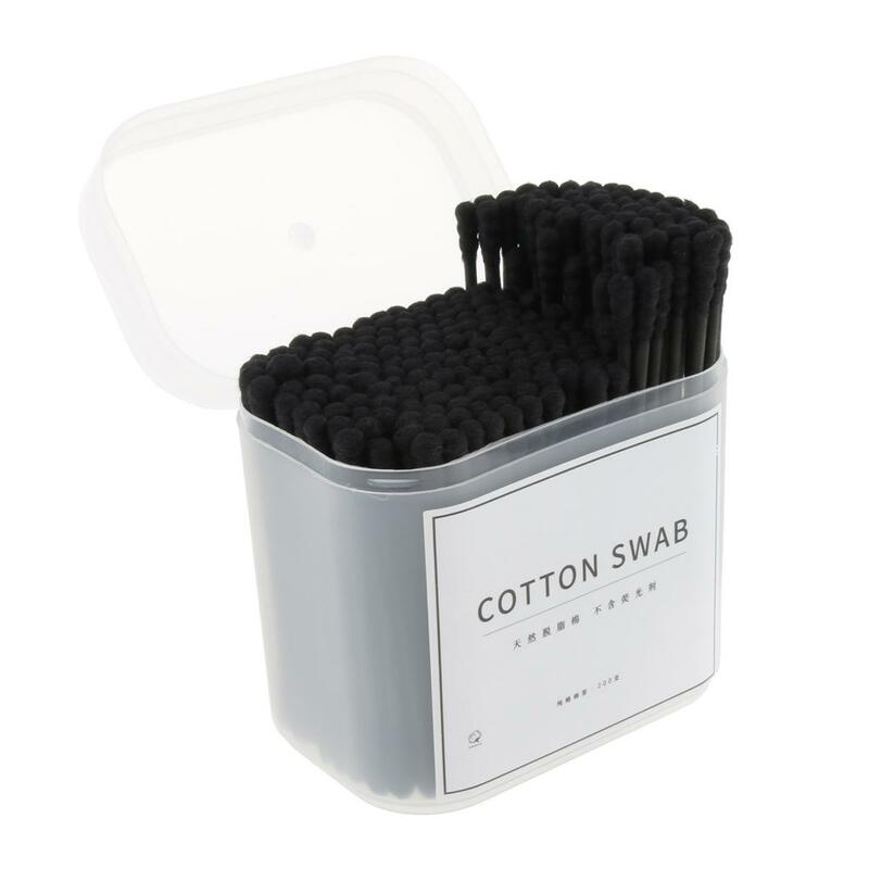 200Pcs/Set Cotton Swabs Buds Wood Stems Cosmetic Tools Ears Swabs Makeup Tool