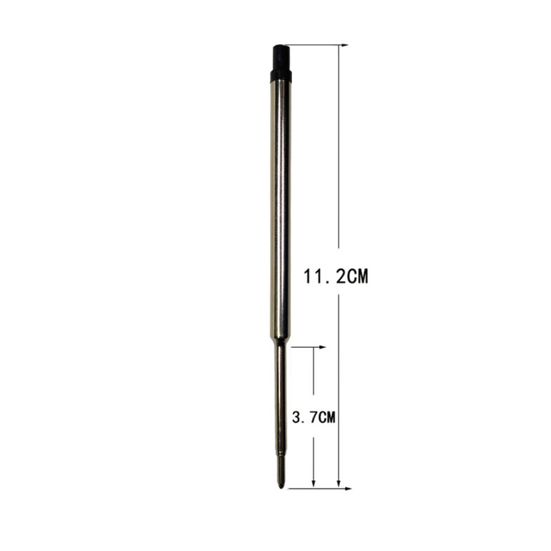 Bolígrafo de punta de 112mm de largo, bolígrafo de recarga compatible con WaterMan, 1,0mm