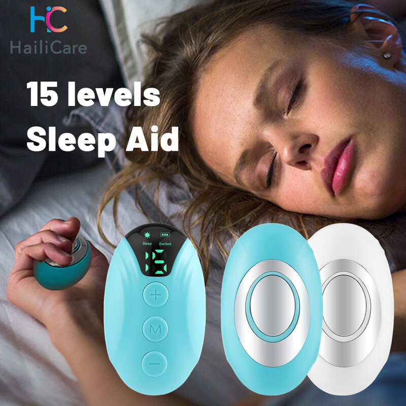 Dispositivo portátil do auxílio do sono dispositivos inteligentes de micro corrente do sono com o cérebro do estilingue para a ansiedade do massager da cama do quarto de casa