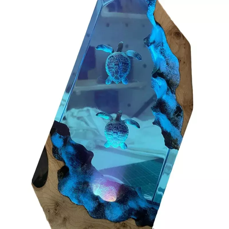 Heißer Meeresboden Welt organismus Harz Tisch licht kreative Kunst Dekoration Lampe Tauch höhle Exploration Thema Nachtlicht USB-Ladung