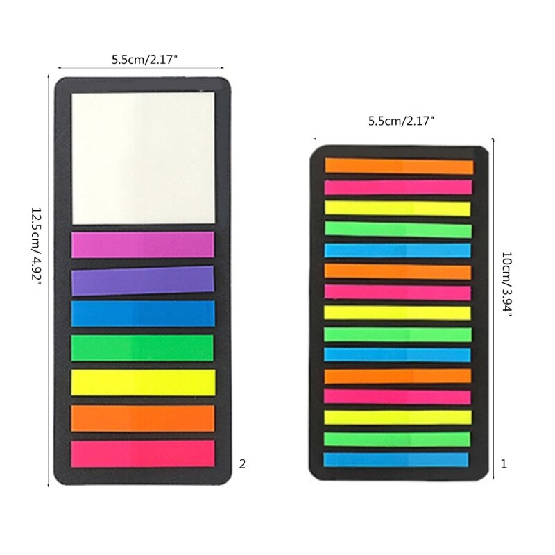 160/300Pcs Long Page Mark Tabs Translucent Sticky Note Long Page Tabs Strips Sticky Tabs for Notebooks Planner Dropship