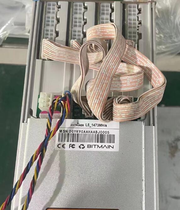 Used ANTMINER MINER L5 1473M/S  Antminer APW7 PSU Scrypt Miner LTC Mining Machine 1.473G 1425W on Wall Better Than ANTMINER L3++
