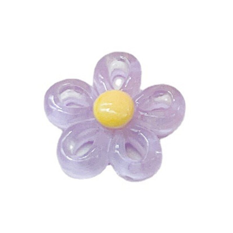 Kolorowy wisiorek kwiatem na naszyjnik, elementy do wyrobu biżuterii Vanlentines Gift Dropship
