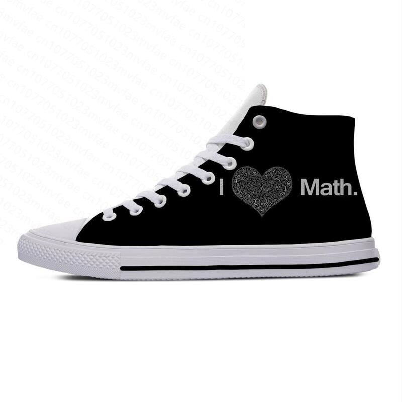 Równanie matematyczne formuła matematyczna zabawna popularna odzież na co dzień buty wysoka górna lekka oddychająca buty sportowe męskie/damskie z nadrukiem 3D