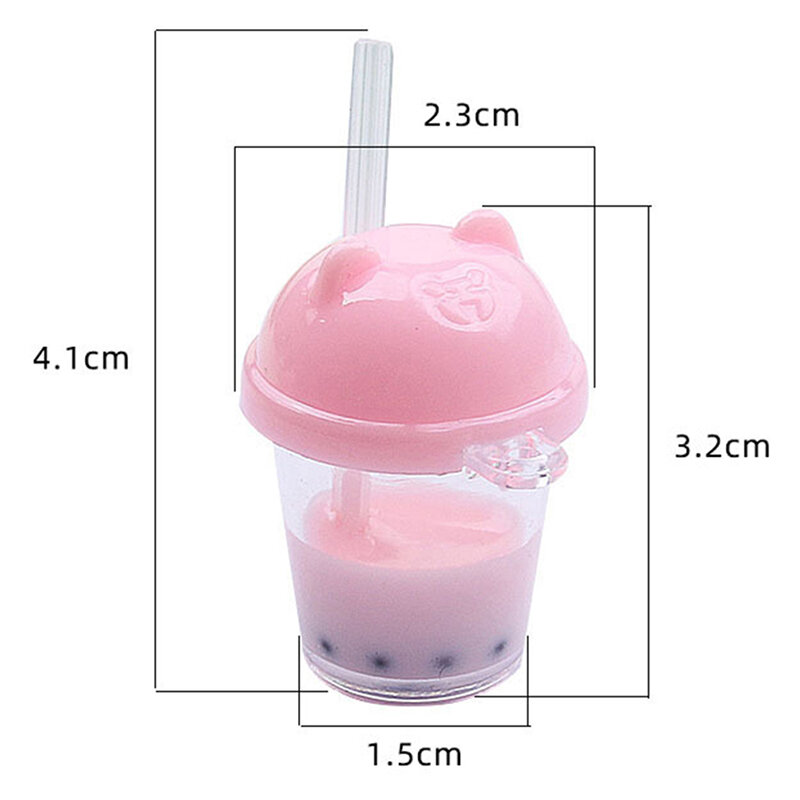 5 Stuks 1/12 Poppenhuis Miniatuur Voedsel Mini Latte Bubble Melk-Thee Model Speelgoed Ornament Keuken Poppenhuis Meubels Speelgoed