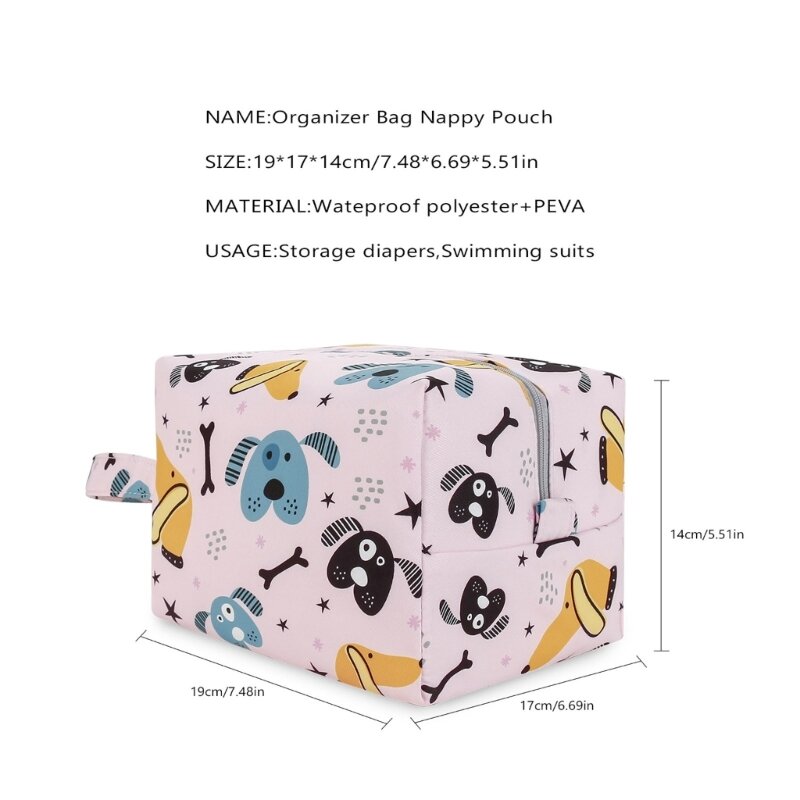 Waterproof Baby Diaper Bag Nappy Laundry Hanging Storage Bag Portable