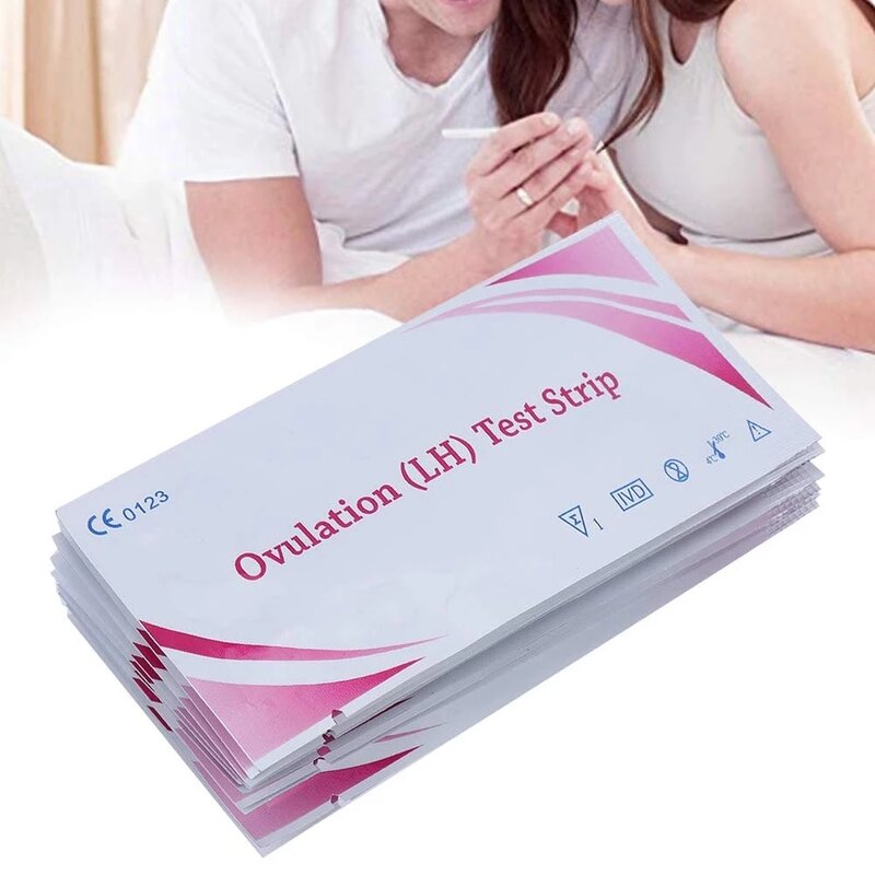 Tiras reactivas de ovulación LH para mujer, tiras reactivas de orina de primera respuesta, más del 99%, prueba de precisión, higiene femenina, 50 unidades