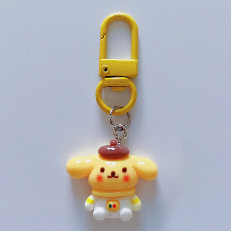 Anime Sanrio gantungan kunci My Melo kartun astronot My Melo Kuromi Pochacco Hello Kitty gantungan kunci mobil liontin lucu hadiah