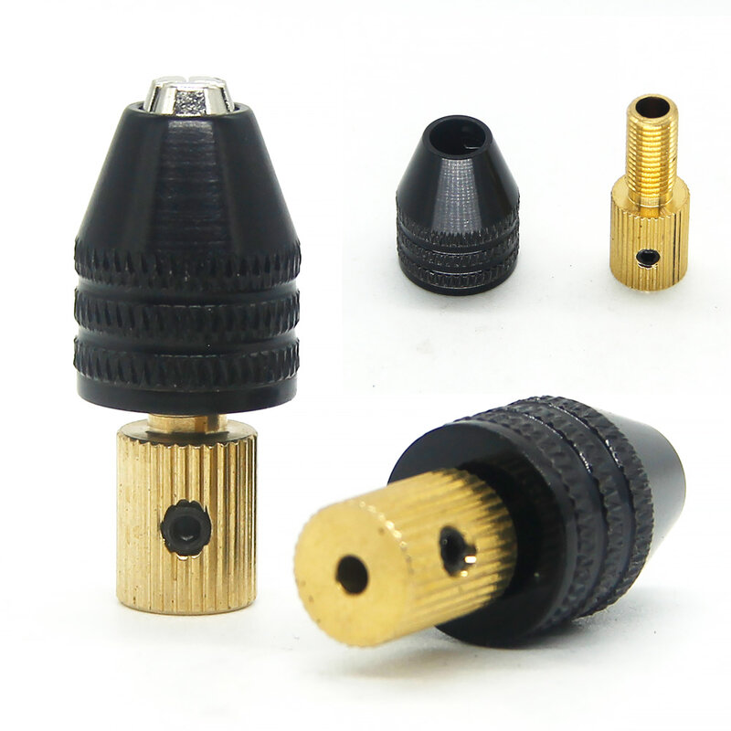 Mini Universal Micro Drill Chuck Set, Adaptador para broca manual, Ferramentas de perfuração elétrica, Cartucho 0.3-3.5mm, 2.35mm, 3.17mm