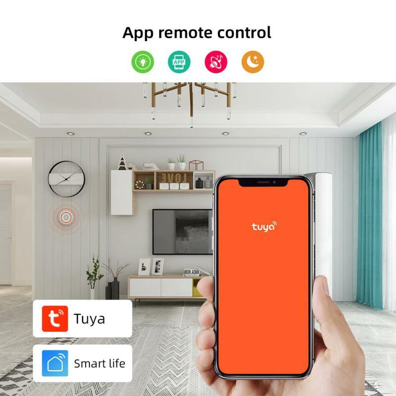 Tuya Zigbee 3.0 2 In 1 Geluidslichtsensor Ingebouwde 90db Sirene Alarm Smart Home Afstandsbediening Via Smartlife App Zigbee Gateway