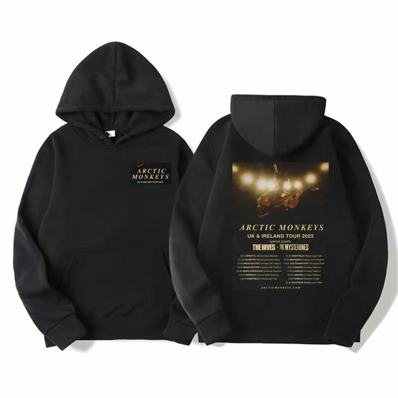Arctic Monkeys The Car Tour Hoodie UK & Ireland Tour 2023 Pullovers Hoodies Men Women Hip Hop Gothic Casual Oversized Sweatshirt