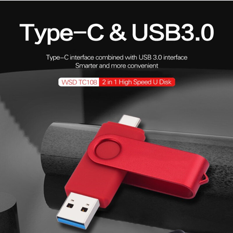 고속 3.0 USB C 타입 플래시 드라이브, 2 인 1 펜 드라이브, USB 스틱, 2TB 플래시 디스크, 펜 드라이브, 휴대폰 노트북 PC용, 신제품