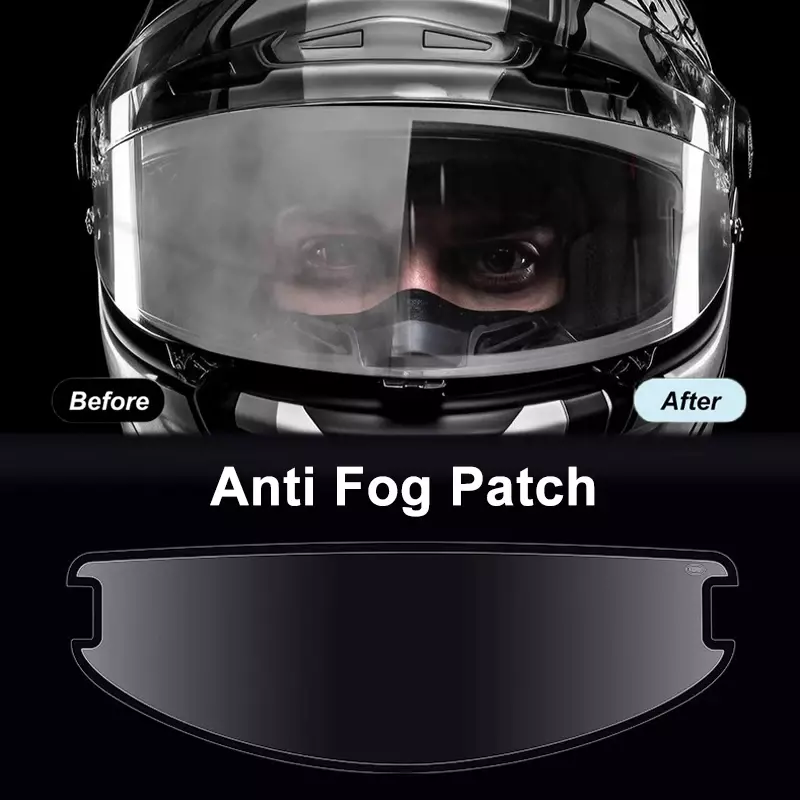 Universal Visor Film Anti Fog Motocicleta Capacete, Antifog Lens Film, Acessórios para AGV SHOEI HJC SHARK KYT LS2, Arai Moto