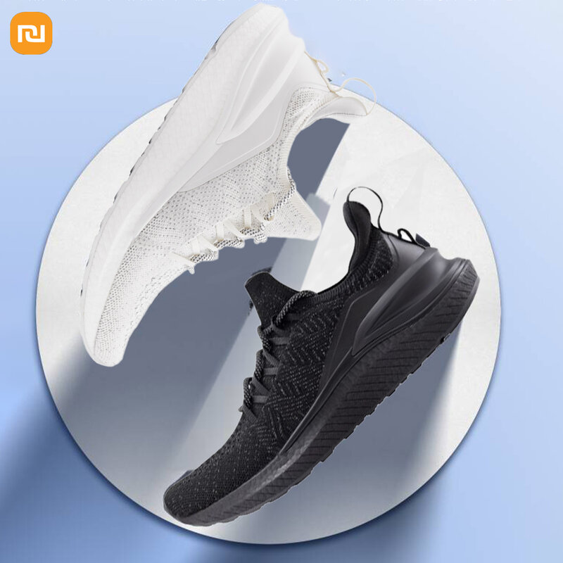 Sneakers da uomo originali Xiaomi Mijia 4 scarpe da corsa con tomaia in maglia Flyknit scarpe sportive con suola in gomma antiscivolo