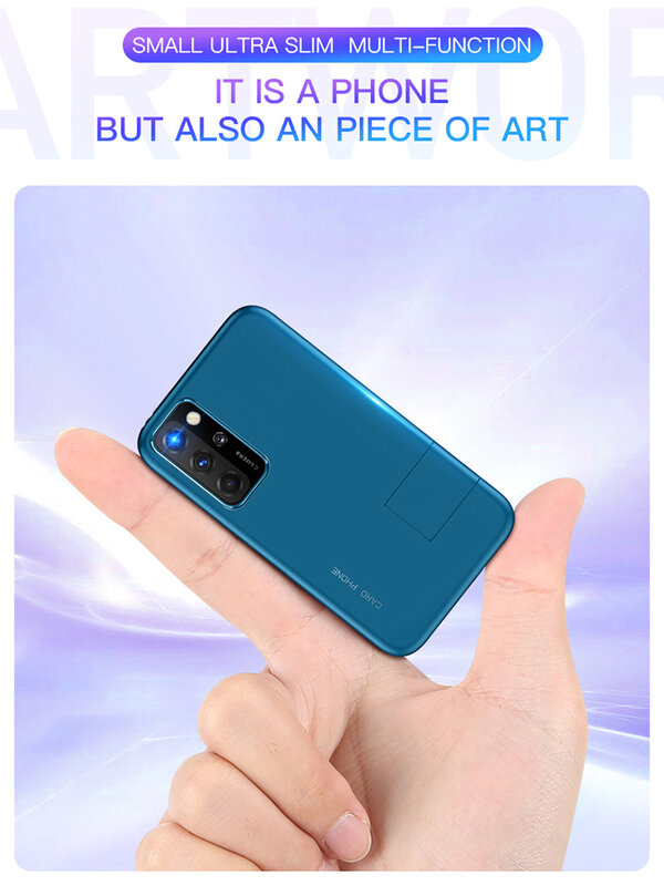 SOYES-Original Mini Card Phone, S10P, 2G GSM, 800mAh, 1,77 '', MTK6261M, ultra-fino, moda, crianças