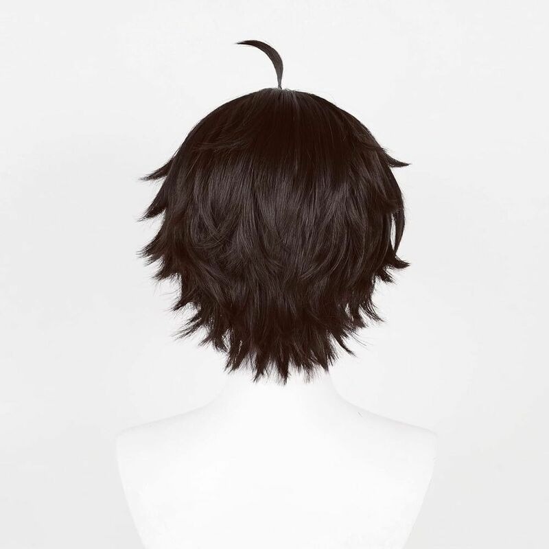 Rambut palsu sintetis cosplay terbalik berlapis wig Anime