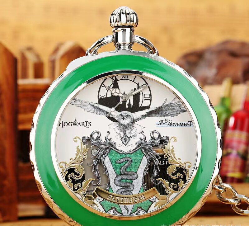 Новое поступление 2023, креативные кварцевые музыкальные карманные часы Гарри, тематические наручные эпоксидные карманные часы