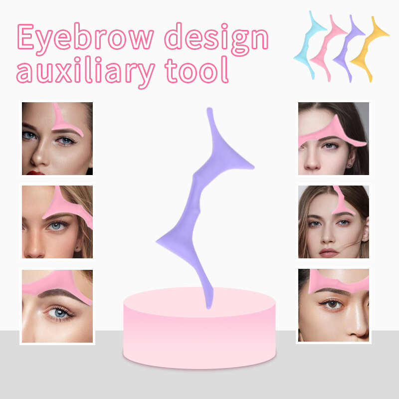 Resusable Silicone Eyeliner Ruler Multi-Functional Eye Makeup Assist Eyeliner Tool Silicone Beauty Ruler Eyebrow Shaping Tool
