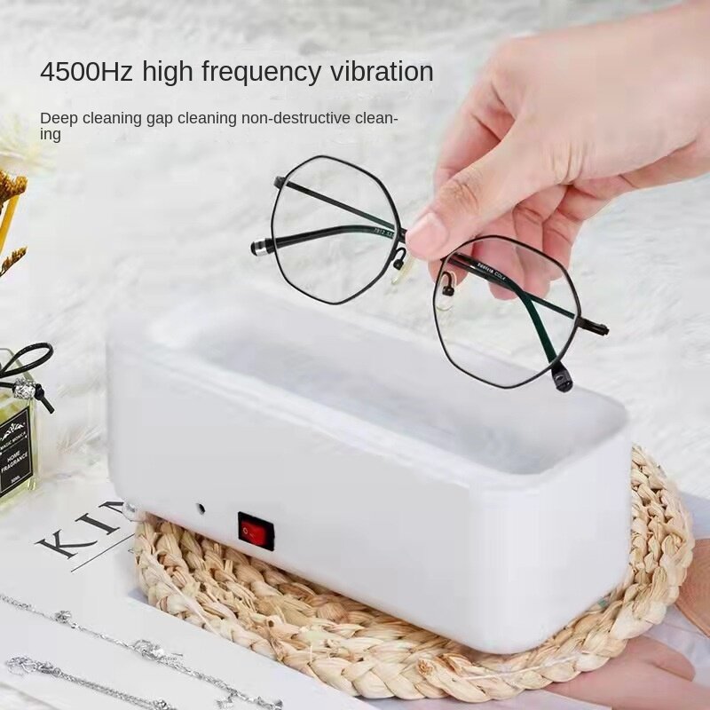 Limpiador de vibración Sónica, máquina de limpieza portátil multifuncional para el hogar, dispositivo de limpieza de gafas, instrumento de limpieza de joyas de reloj