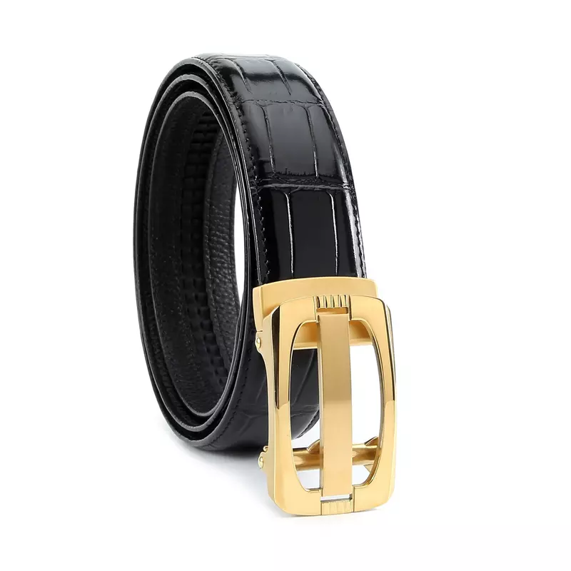 Hebilla de cinturón Vintage de cuero de alta calidad, cinturón de negocios de cuero de grano completo a la moda, cinturón de diseñador de lujo