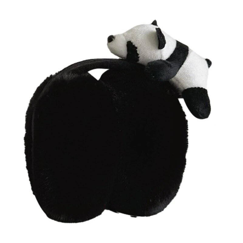 Penutup Telinga Mewah Panda untuk Wanita dan Anak-anak Segala Usia Penutup Telinga Luar Ruangan 449B