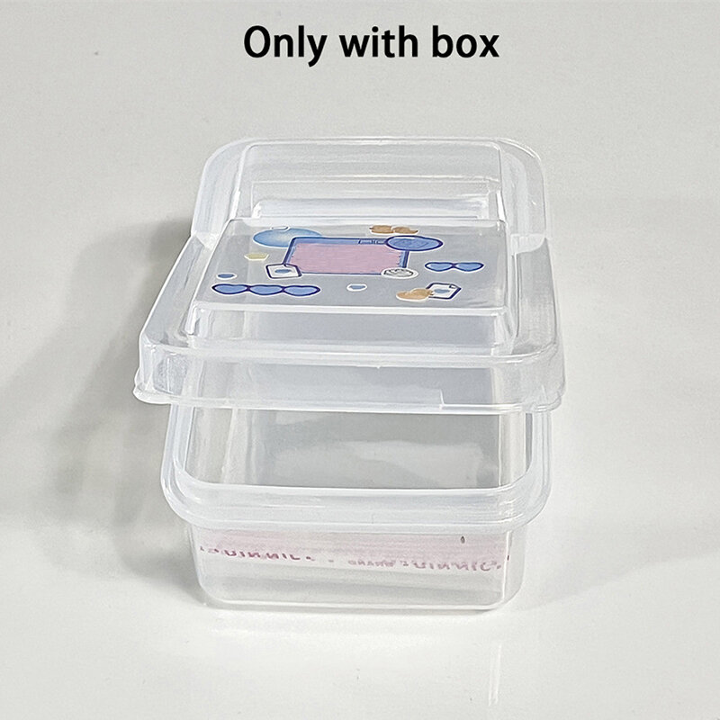 Boîte de rangement en plastique transparent, conteneur de collection, petite carte photo transparente, protecteur de film de carte photo, PRbox bijoux, 1 pièce