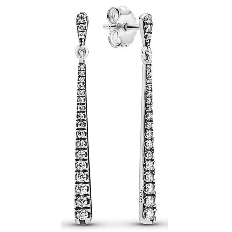 New S925 Popular Earring Tiara Wishbone Love Knot Heart Shooting Star With Crystal Earring For Women Jewelry Gift