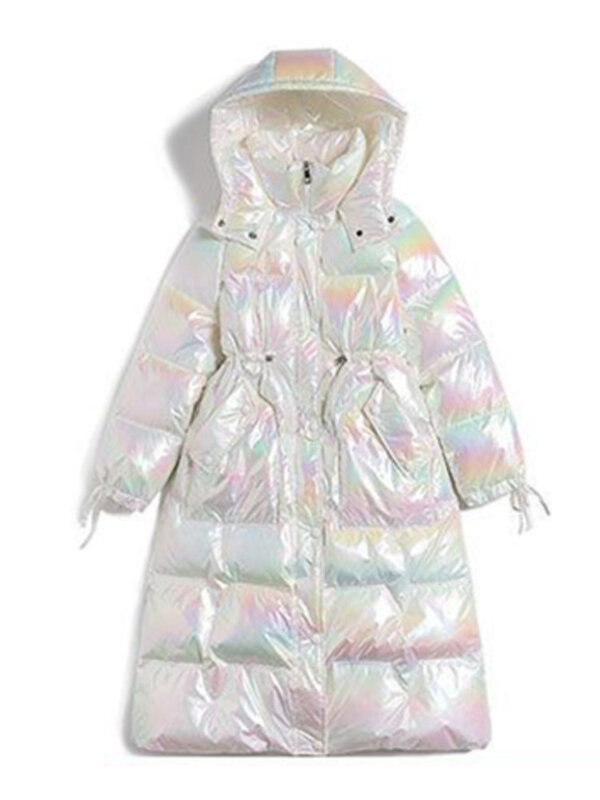 2022 Winter Waterproof Long Parkas Cotton Padded Jacket Women Hooded Thick Warm Snow Coat Fashion Oversized Outerwear