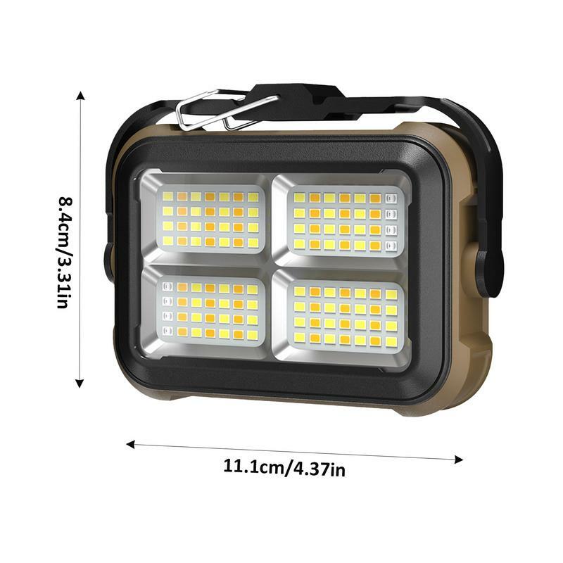 Luce da lavoro LED 3600 MAh batteria ricaricabile portatile luci a LED forte lanterna da campeggio posteriore magnetica con gancio in metallo riparazione auto