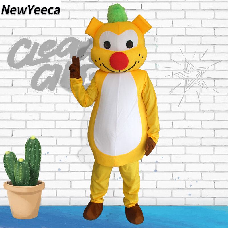 Costume de mascotte de dessin animé jaune pour bébé, performance de cosplay pour adultes et enfants, accessoires d'anniversaire, tenues de haute qualité, nouveau