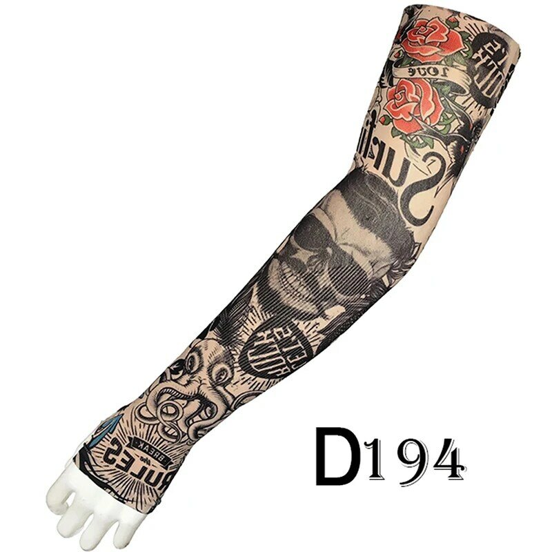 Tatuagem falsa mangas para exterior braço quente, proteção UV, moda