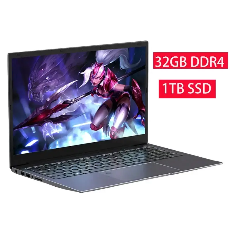 Gmolo besten Gaming-Laptop 32GB/16GB DDR4 RAM Intel i7 11. Generation CPU Geforce MX450/ Iris XE Grafik Super Gamer Notebook Laptops