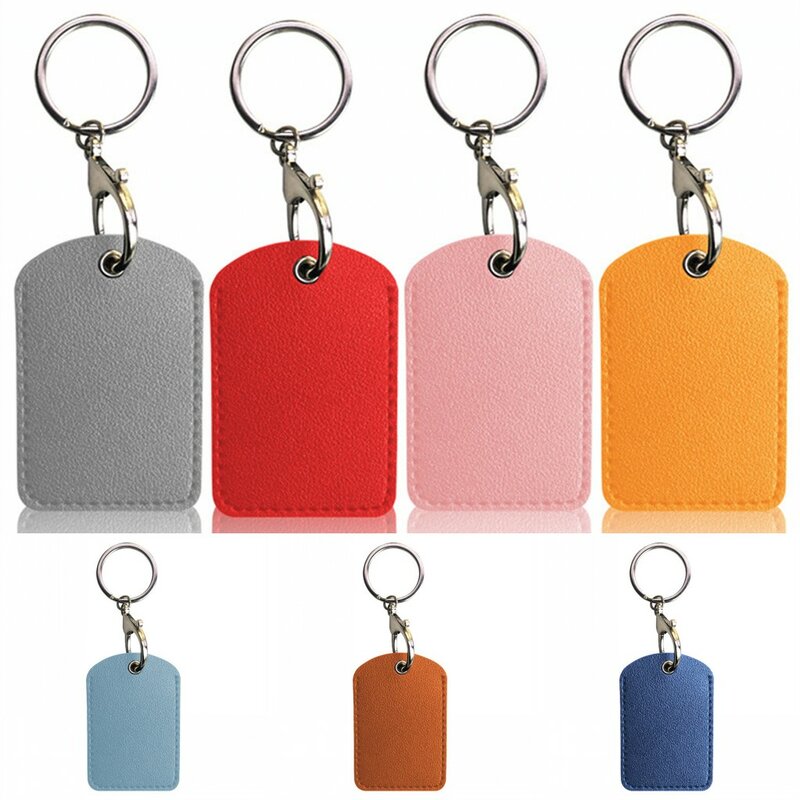 Gantungan kunci kulit, gantungan kunci pintu tas kartu akses induksi tahan air tempat kartu ID kunci casing pelindung
