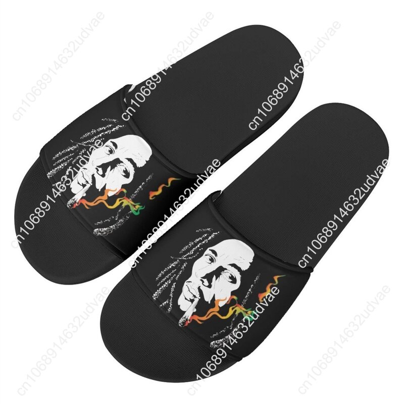 Bob-Marley Jamacia Reggae męskie miękkie EVA na piętro w domu męskie klapki męskie klapki odporne na zużycie pantofle Unisex