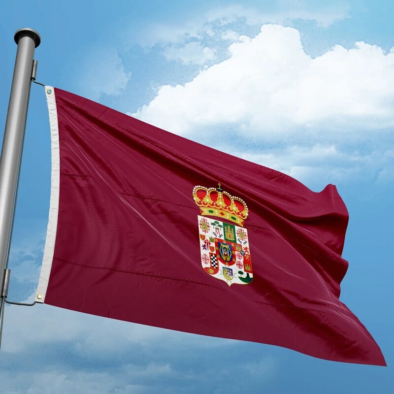 ธง Ciudad Real 3x5 ฟุต 90x150 cm สเปน Provincial ธงแบนเนอร์